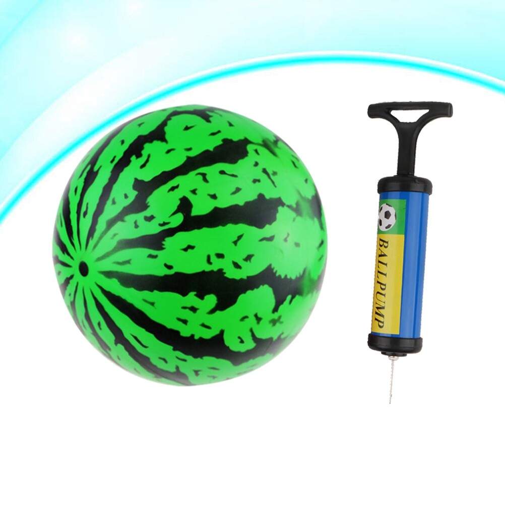 2Pcs 9 Inch Inflatable Bouncy Ball with Pump Kids Education Toys I810
