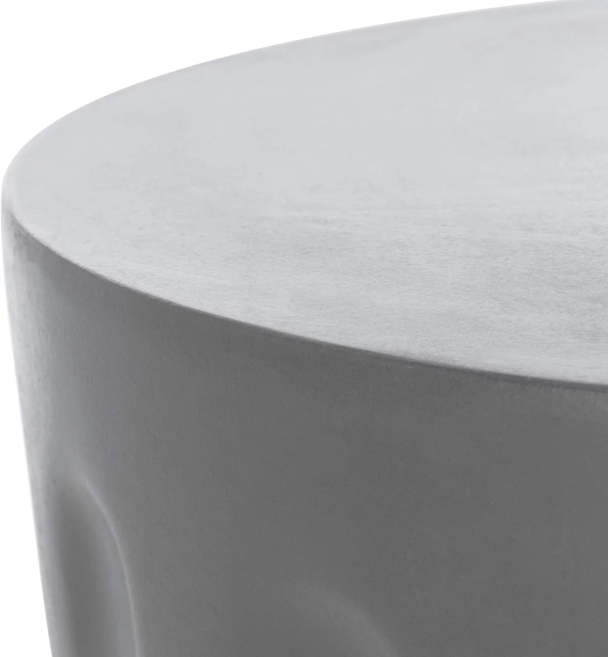 Dark Grey Concrete Round Accent Table Z1628