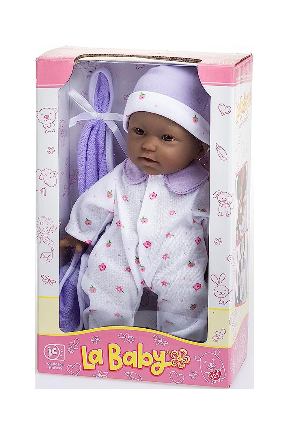 11 inch Soft Body Baby Doll in Purple L360874