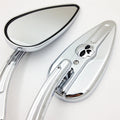 Skull Flame Side Mirrors chrome P768