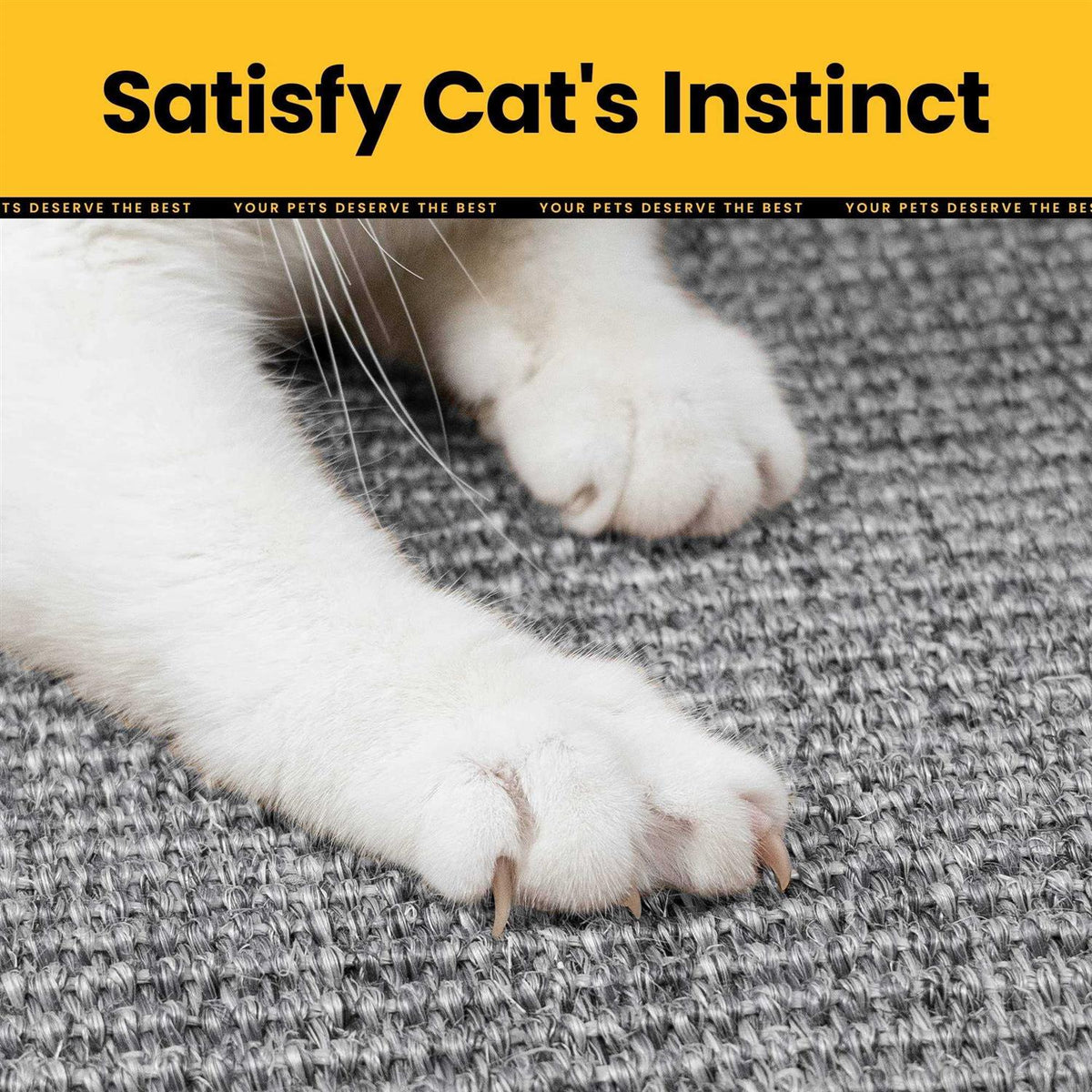 Natural Sisal Cat Scratcher Mat X2885