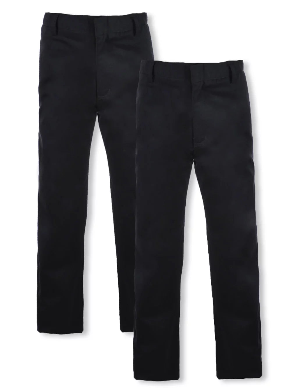 Boys' 2-Pack Flat Front School Uniform Pants F587