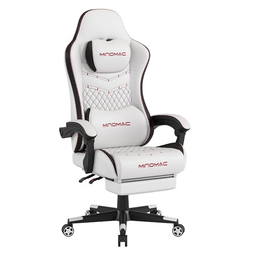 Black Ergonomic Gaming Chair with Footrest J6419