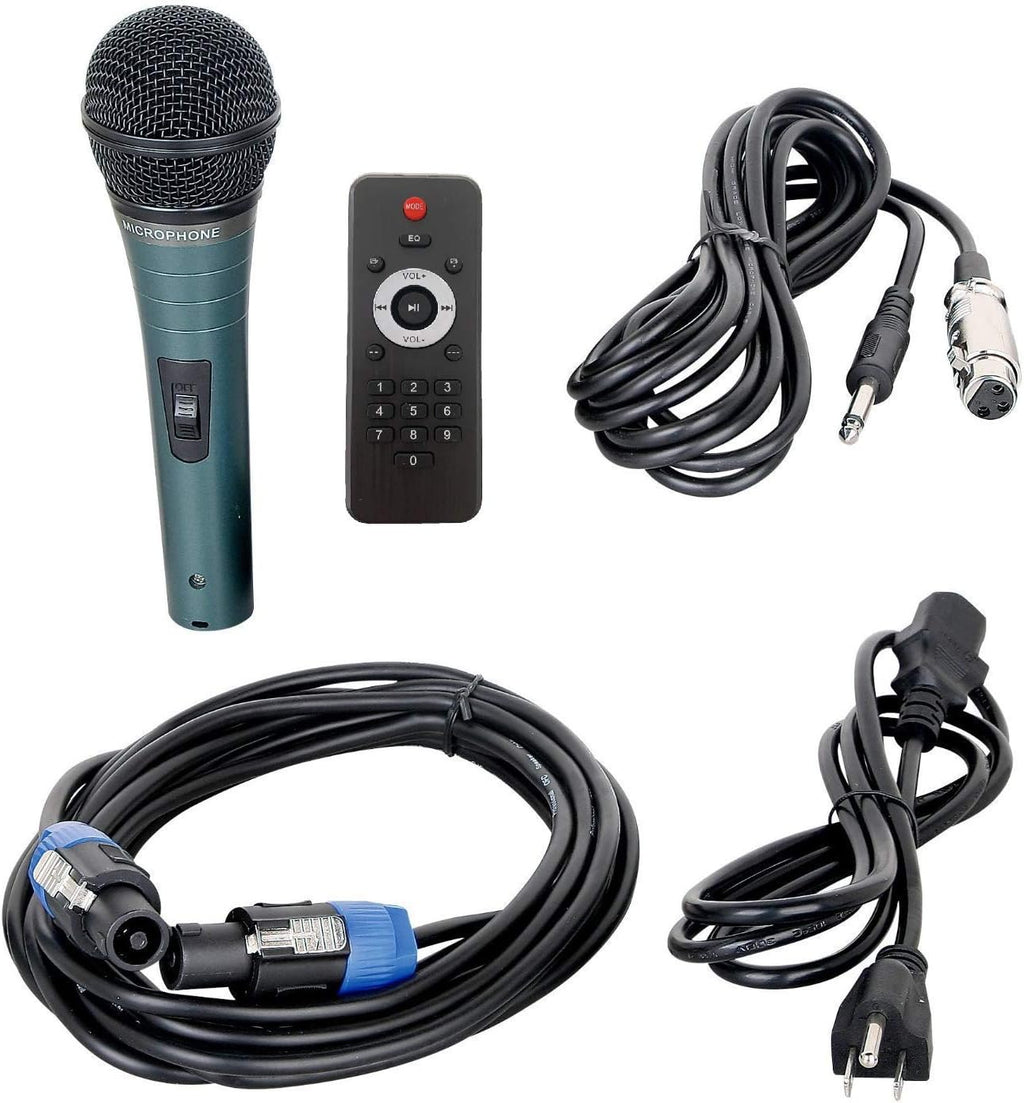 Portable 15-Inch 2000 Watt 2-Way Powered PA Speaker System C287118