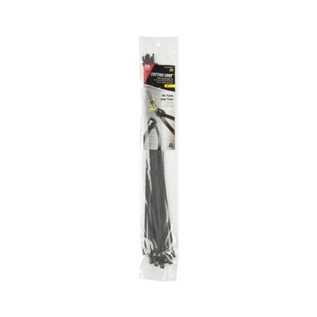 14 in. Self Cutting Cable Tie Black 20-Pack U5456