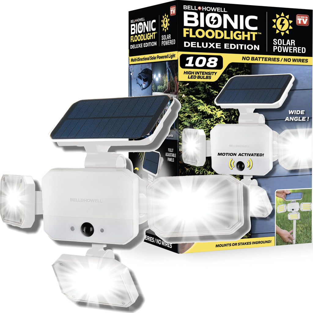 White Solar Floodlight Y589714