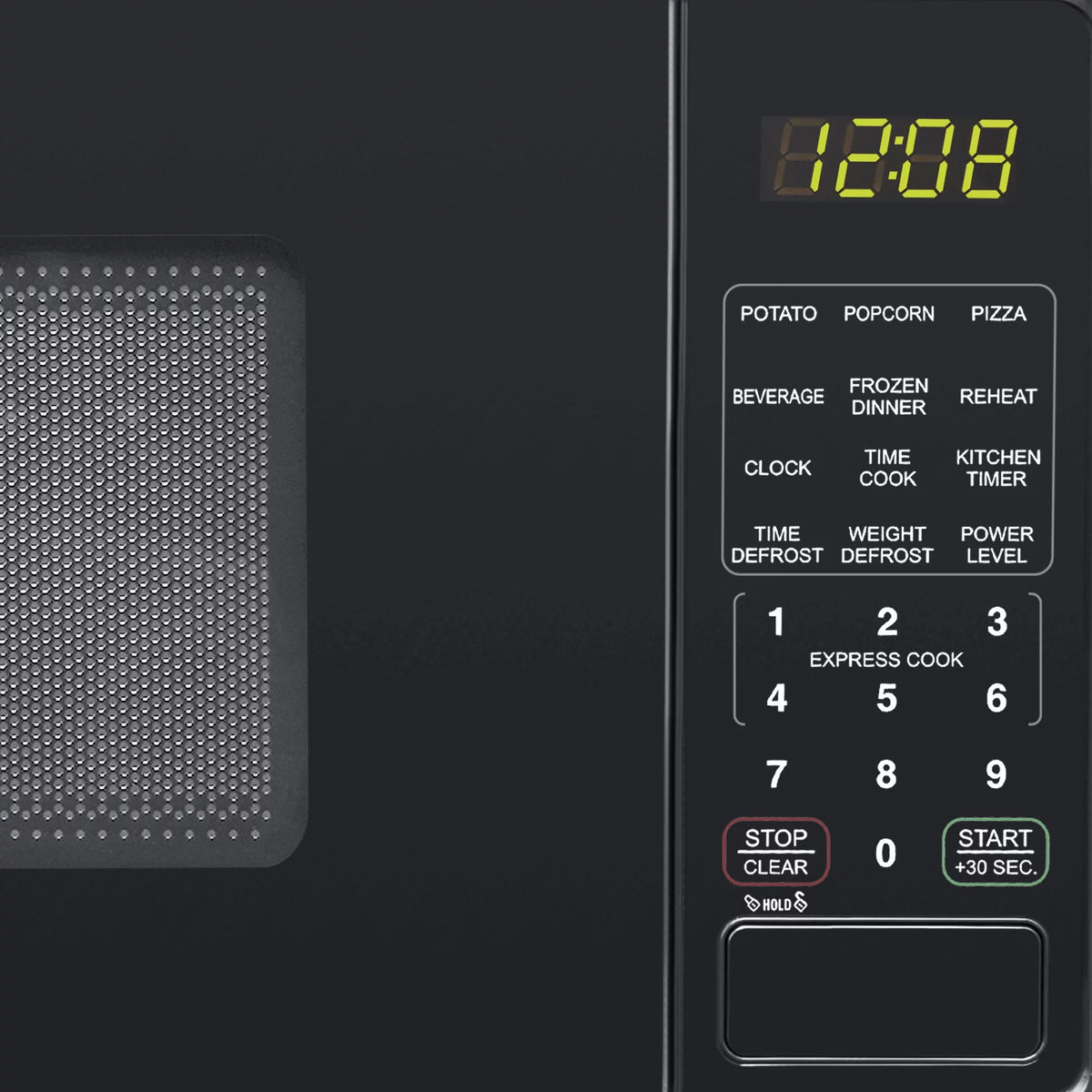 0.7 Cu ft 700 Watts Black Countertop Microwave Oven N846851