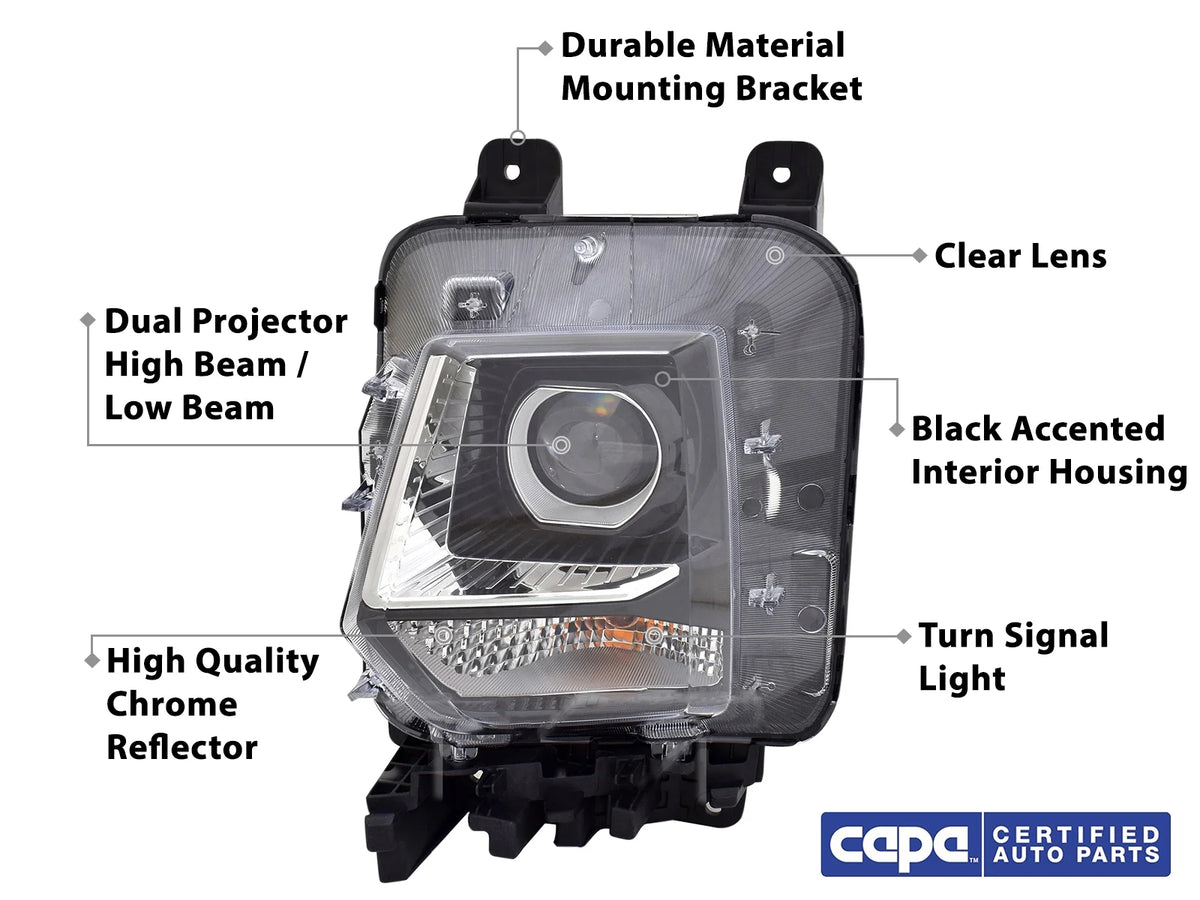Replacement Head Lamp for Hyundai Santa Cruz Pick Up Driver Left Side U2702