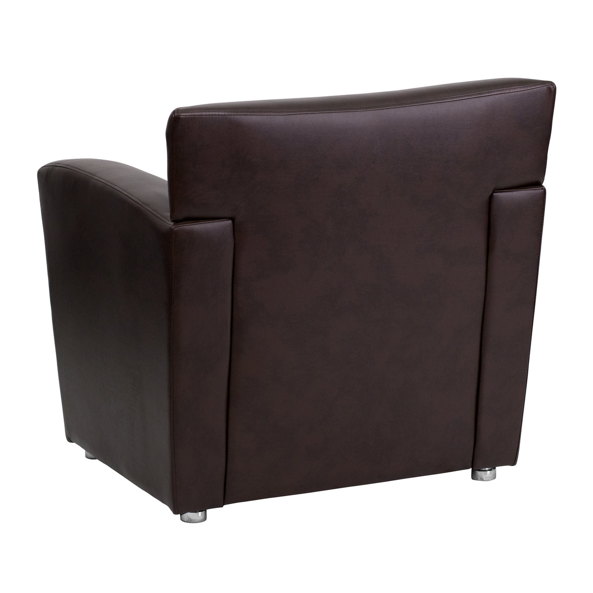 Brown LeatherSoft Chair with Extended Panel Arms A51097