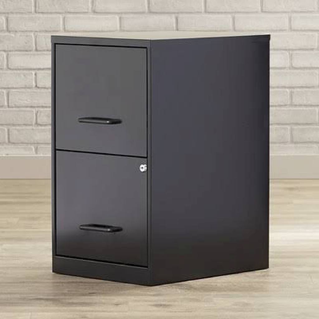 Black 2-Drawer Vertical Filing Cabinet N3665