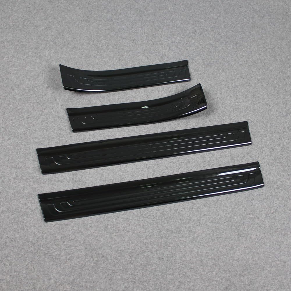 Black Stainless Door Sill Scuff Plate Trim Pack of 2 S630387