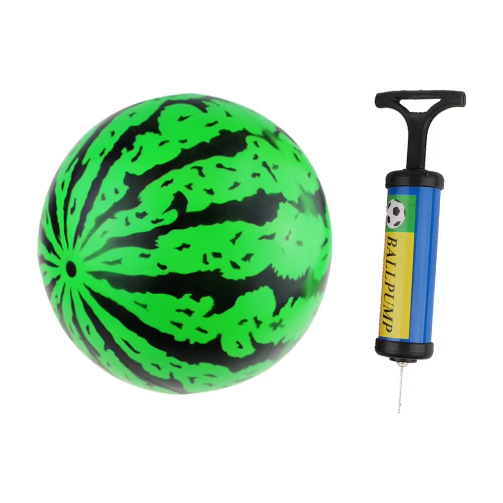 2Pcs 9 Inch Inflatable Bouncy Ball with Pump Kids Education Toys I810