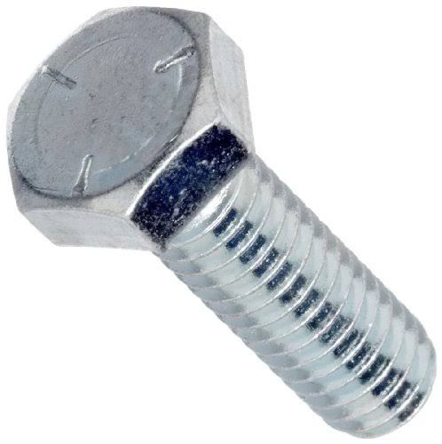 1/4-20 x 1-1/4 Hex Head Cap Screw, Carbon Steel, Zinc, Grade 5, 100 Pk Q23493
