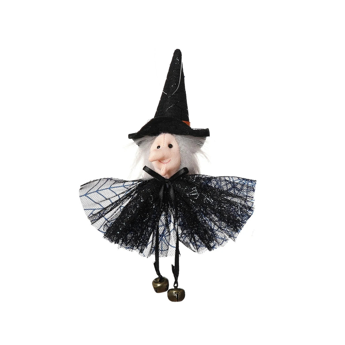 Pumpkin Witch Doll Halloween Cat Novelty Toy E19519