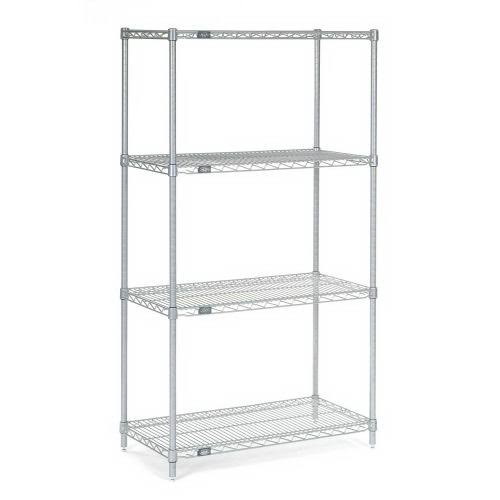 Stainless Steel Wire Shelving Gray - 48 x 24 x 86 in. T96135