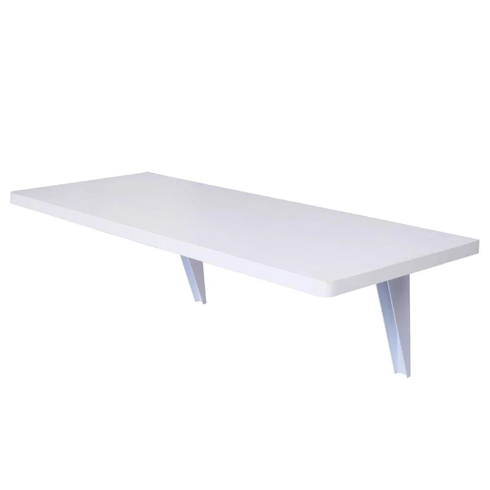 Wall-Mounted Drop-Leaf Folding Table White A3537