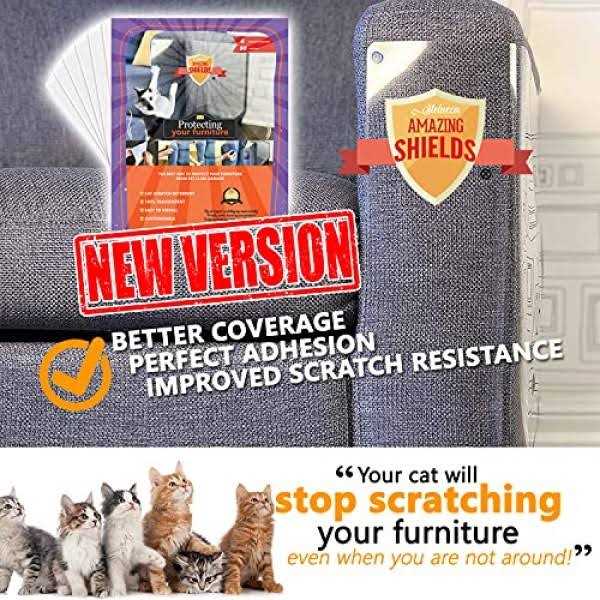 6-Pack 17-inch x 12-inch Cat Scratch Deterrent Furniture Protectors E3477