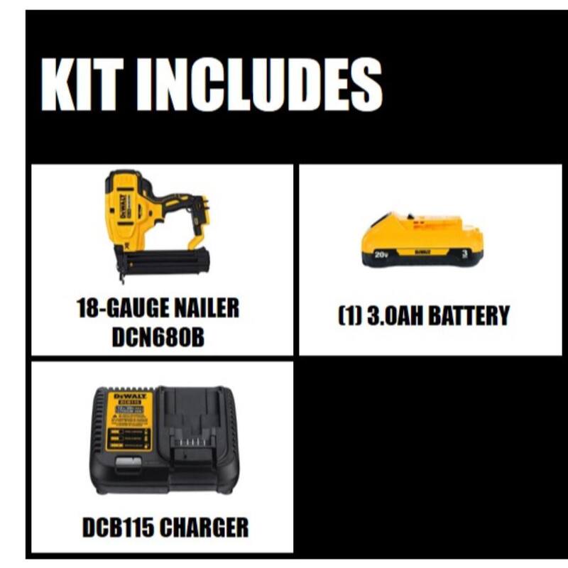 18-Gauge Cordless Brad Nailer with Battery and Charger V99047