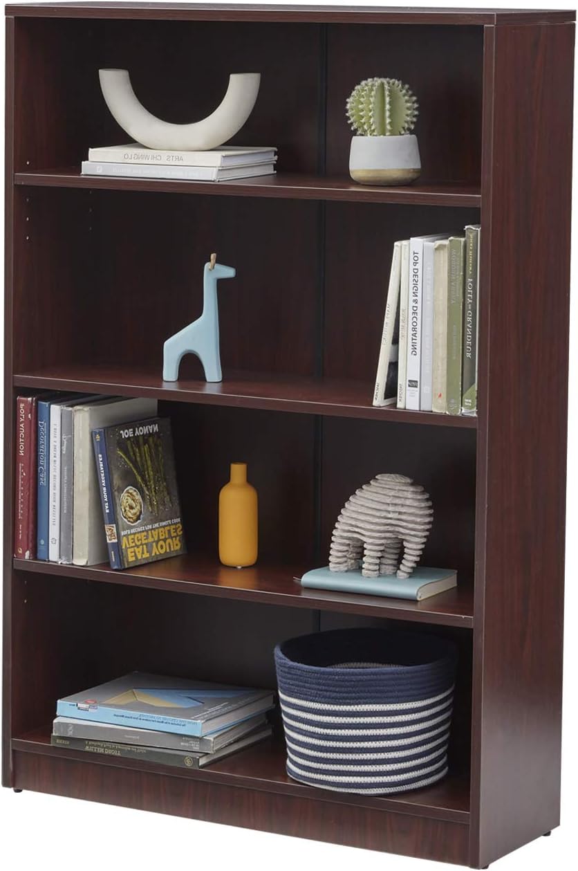 4-Shelf Mahogany Bookcase P225