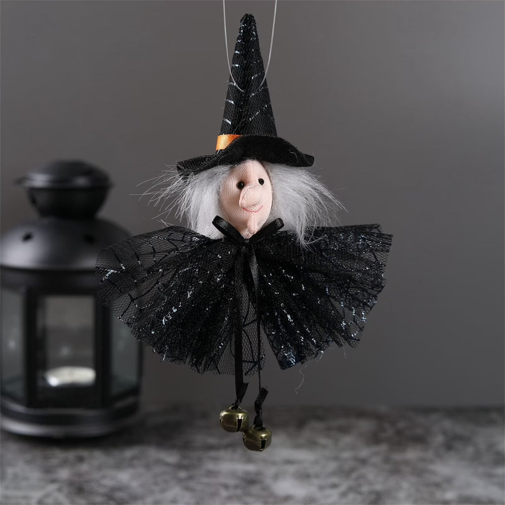 Pumpkin Witch Doll Halloween Cat Novelty Toy E19519