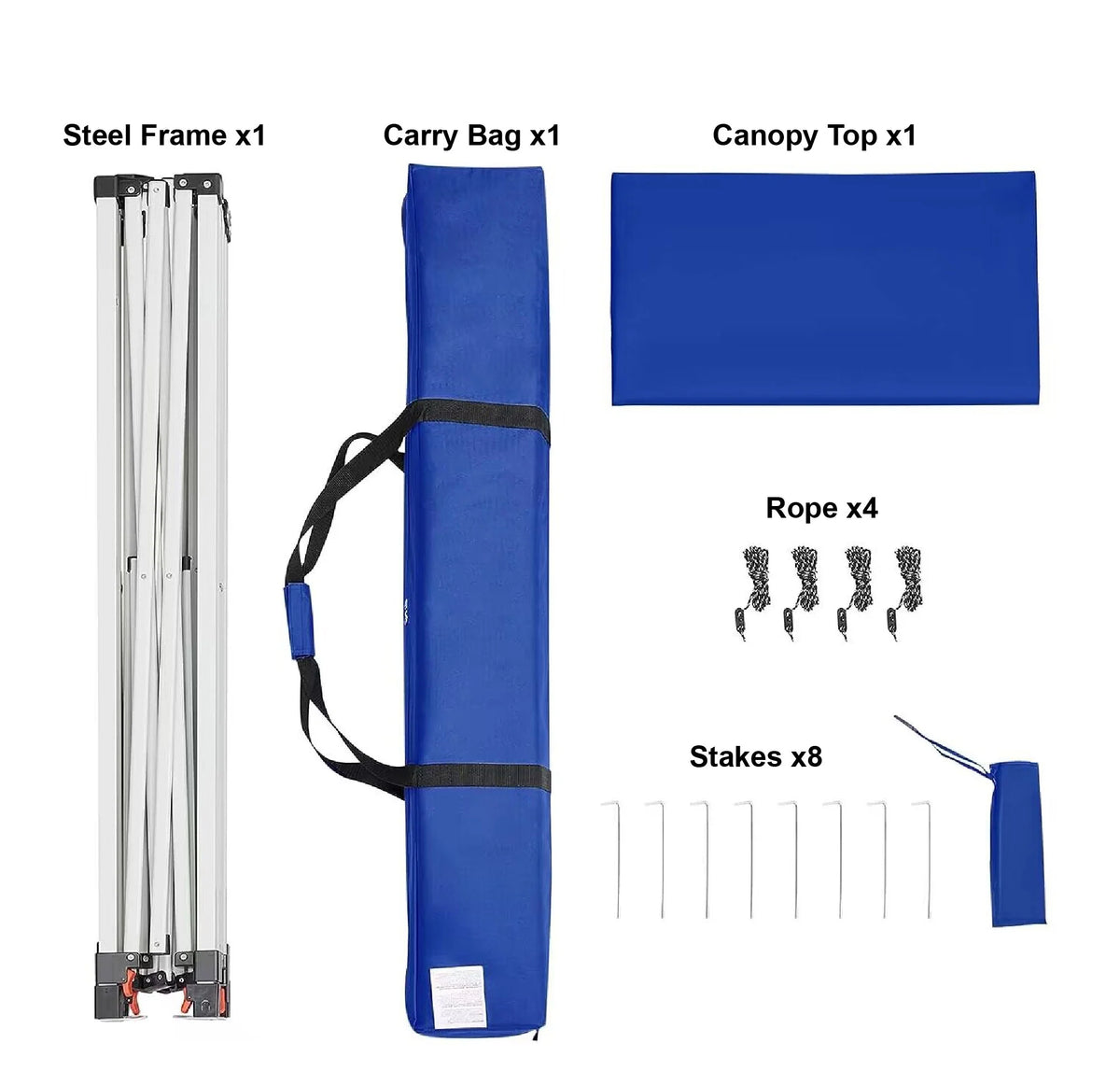 10' x 10' Blue Pop-up Canopy Outdoor Shade Shelter P67351