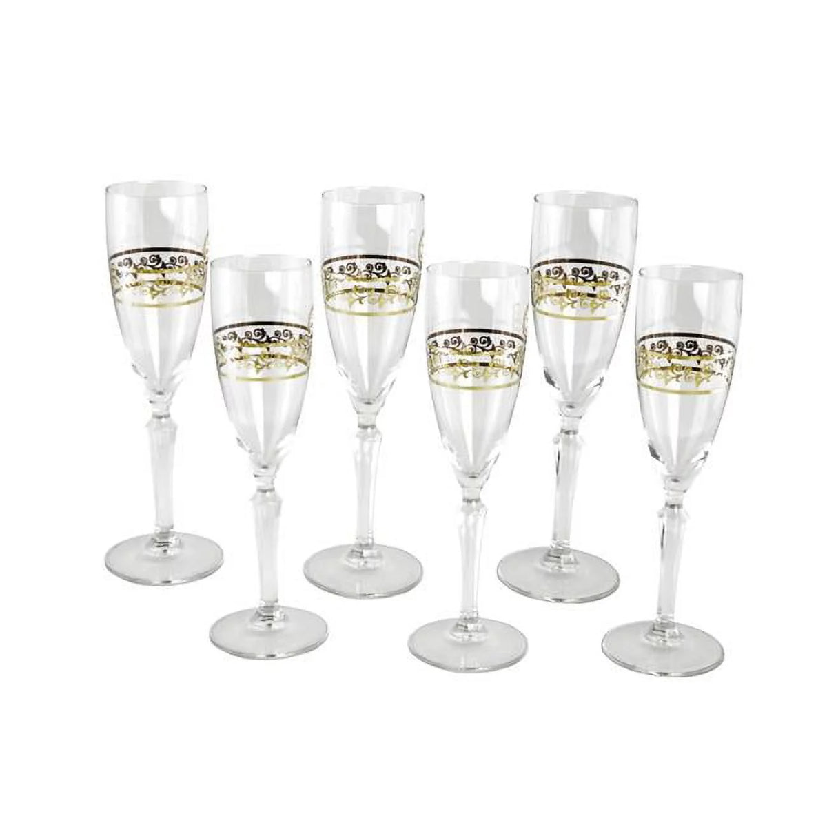 9 in. Flute Glass Set, 6 Piece A68822