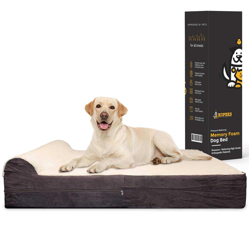 Dog Bed with Pillow Memory Foam U28022