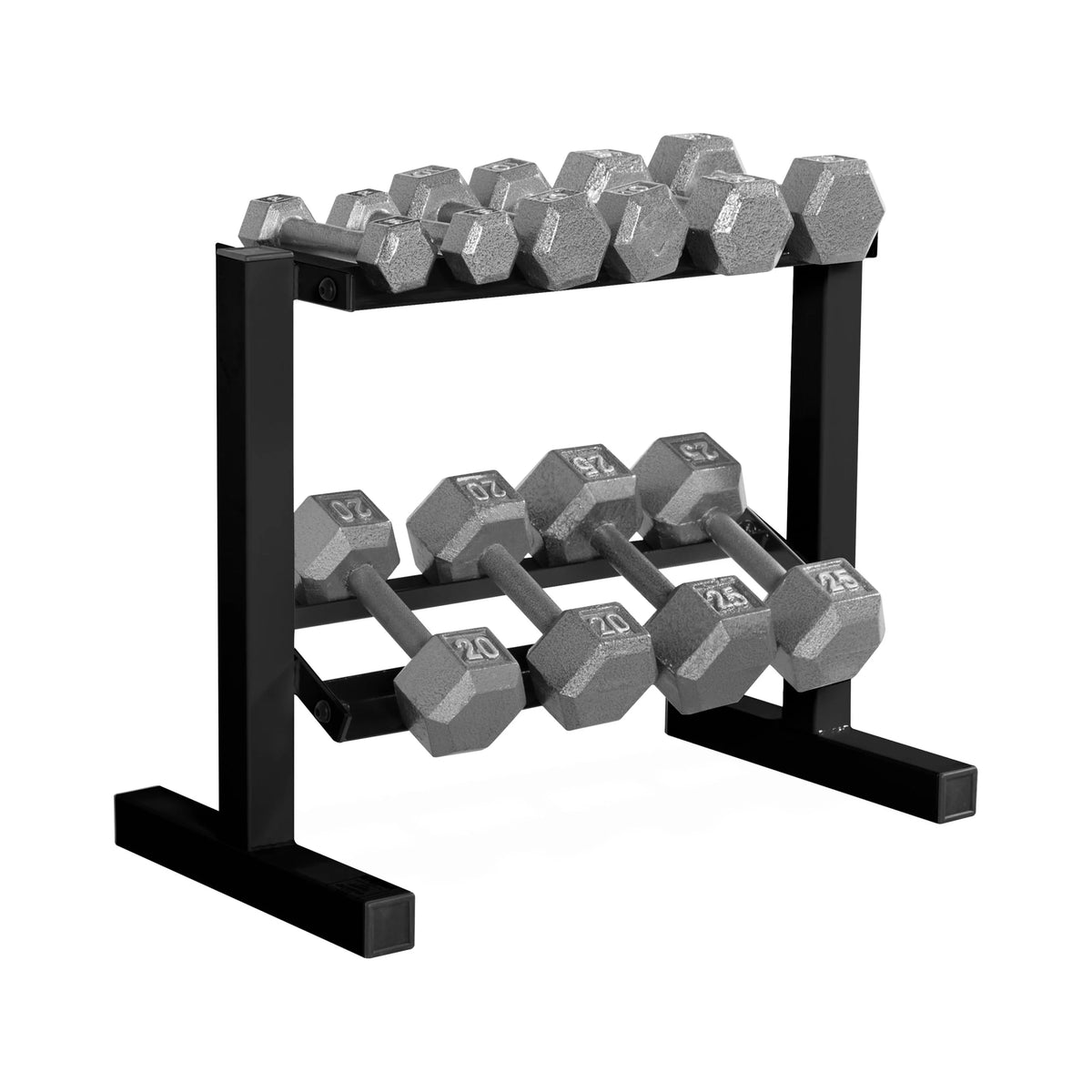Black Two-Tier Dumbbell Rack O4469