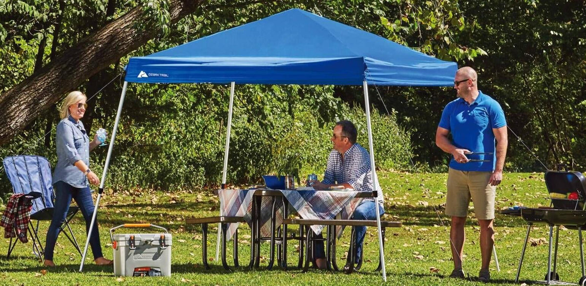 10' x 10' Blue Pop-up Canopy Outdoor Shade Shelter P67351