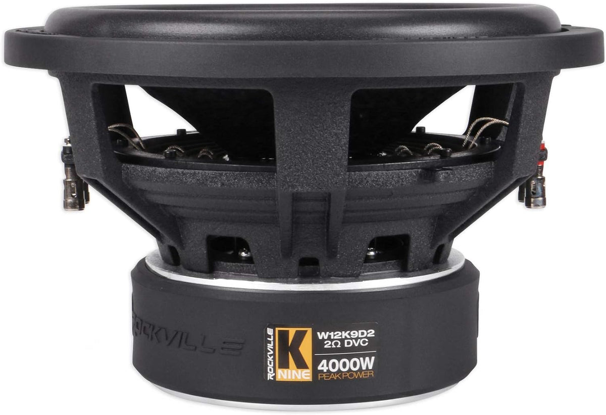 12 4000 Watt Car Audio Subwoofer with Vented Sub Box Enclosure D708