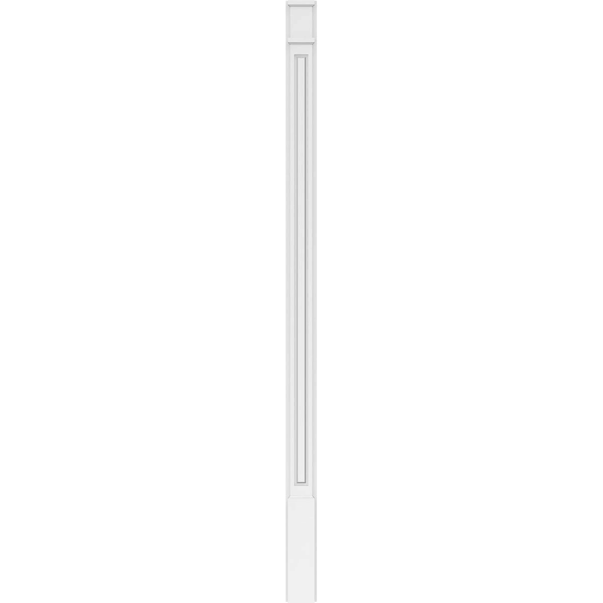 Raised Panel PVC Pilaster with Capital and Base (Pair) V3194