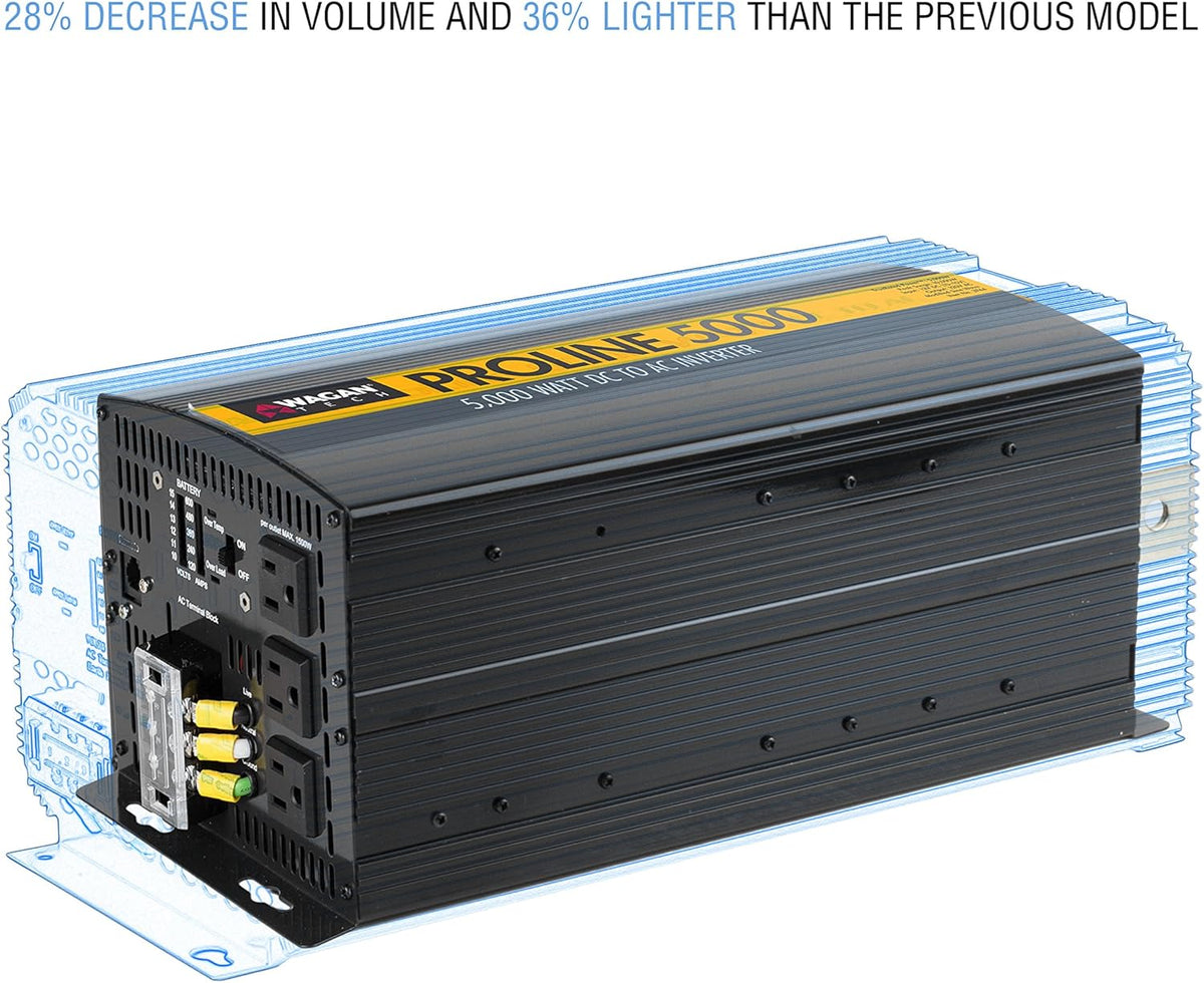 12V 5000 Watt Power Inverter with Remote Control, 10000 Watt Surge Peak H191
