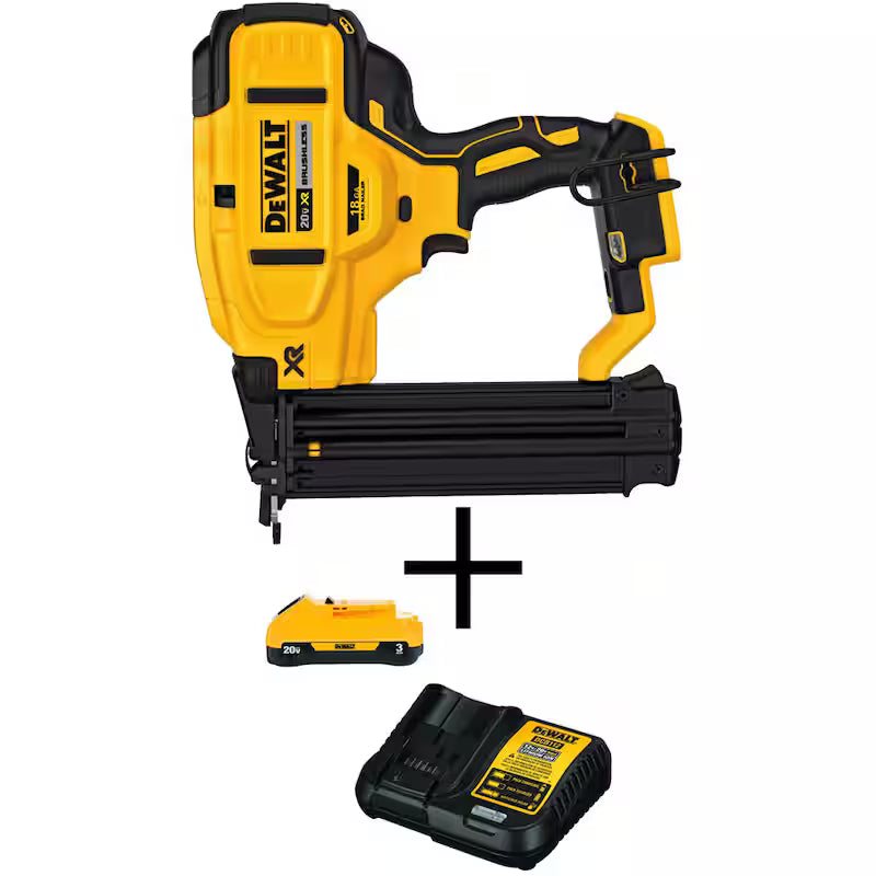 18-Gauge Cordless Brad Nailer with Battery and Charger V99047