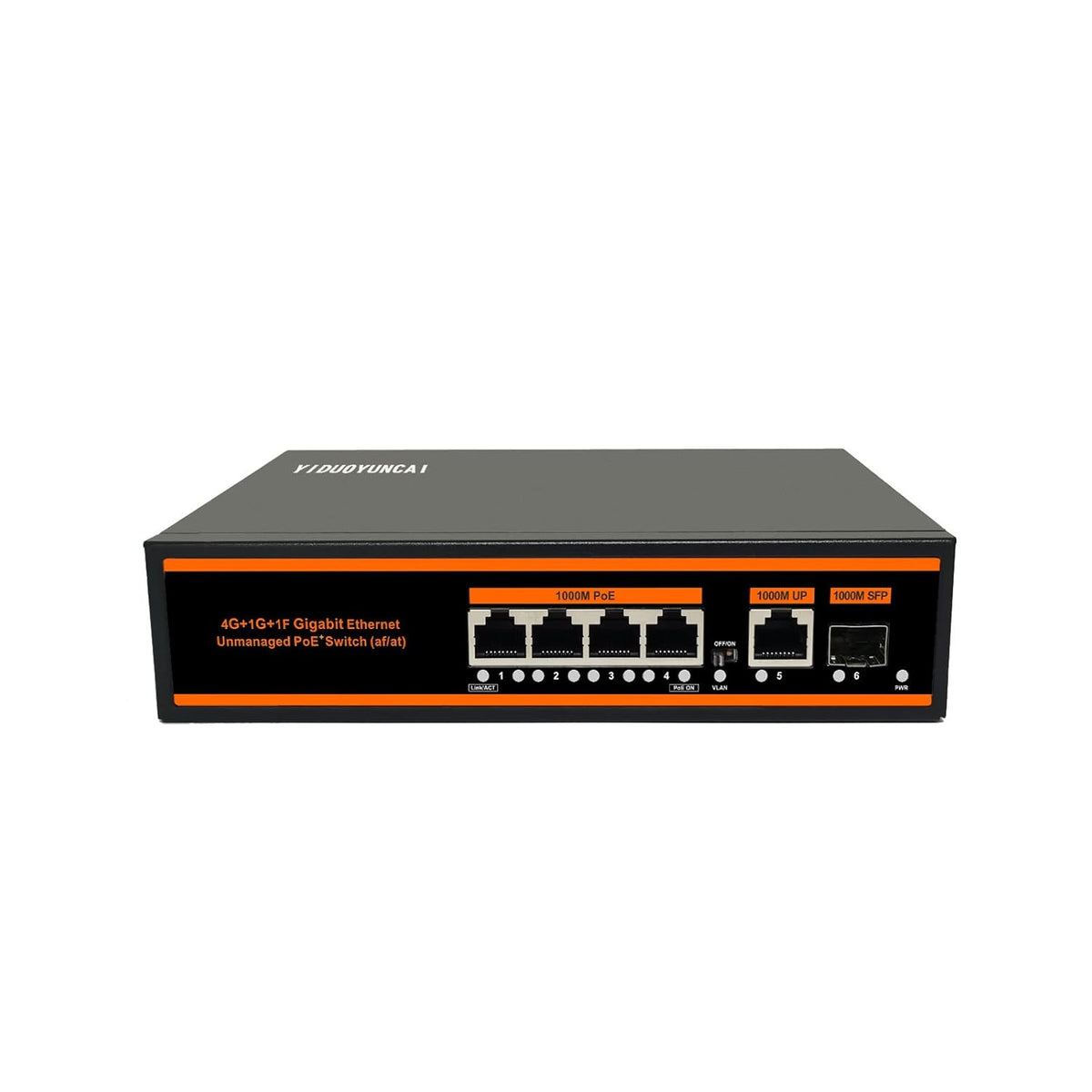 10 Ports Ethernet PoE Switch, 8 PoE Ports + 2 Uplink Ports, 150W, Metal Fanless, Unmanaged, Pack of 2 X60259