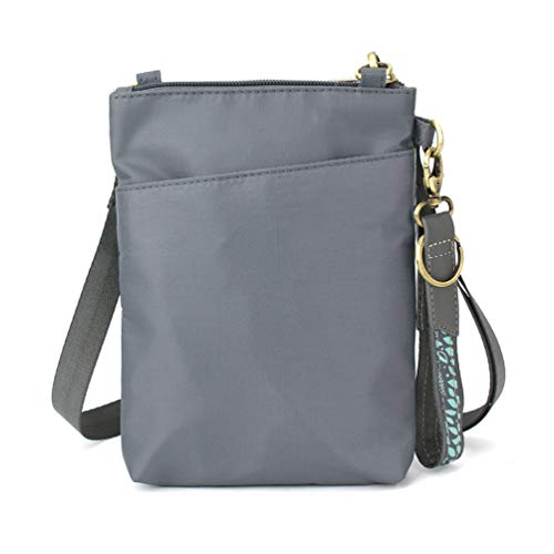 Nylon Faux Leather Crossbody Handbag with Adjustable Strap E834