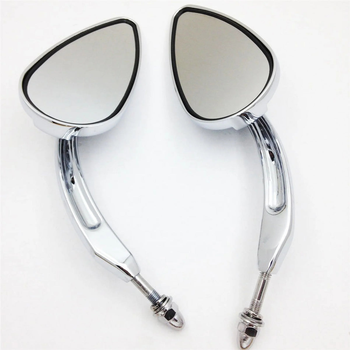 Skull Flame Side Mirrors chrome P768