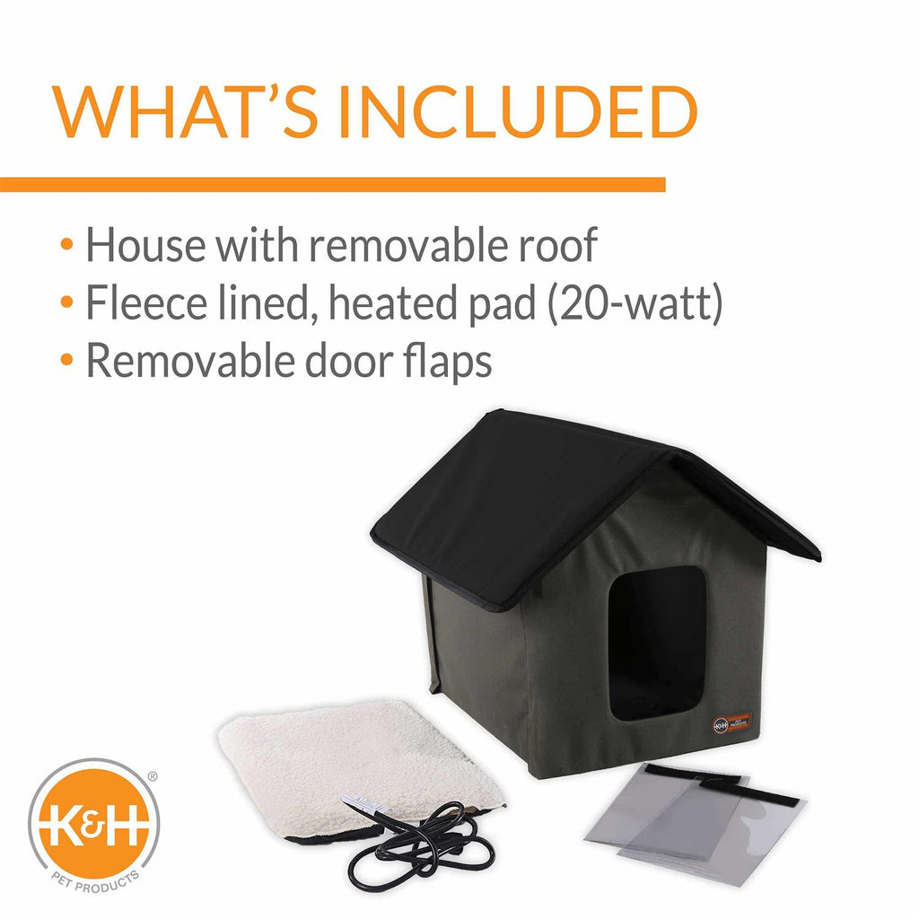 Outdoor Heated Cat Shelter Z245