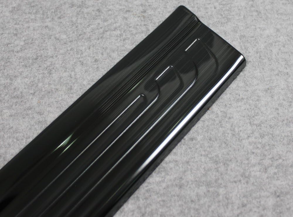 Black Stainless Door Sill Scuff Plate Trim Pack of 2 S630387