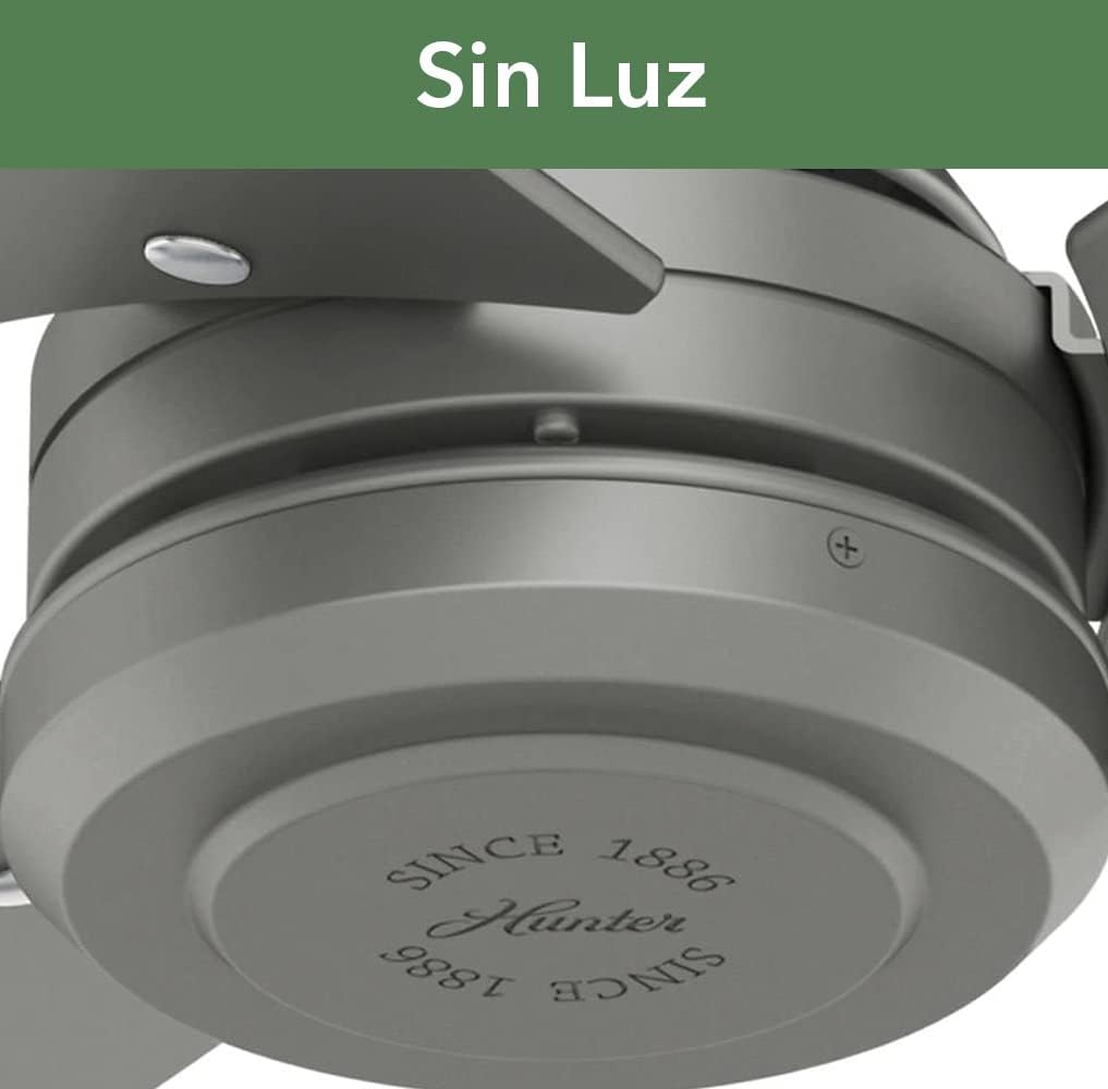 Matte Silver 52 3 Blade Wooden Indoor Outdoor Ceiling Fan with Light Kit M157