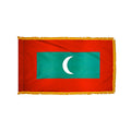 4ft. x 6ft. Maldives Flag with Side Pole Sleeve and Fringe P47336