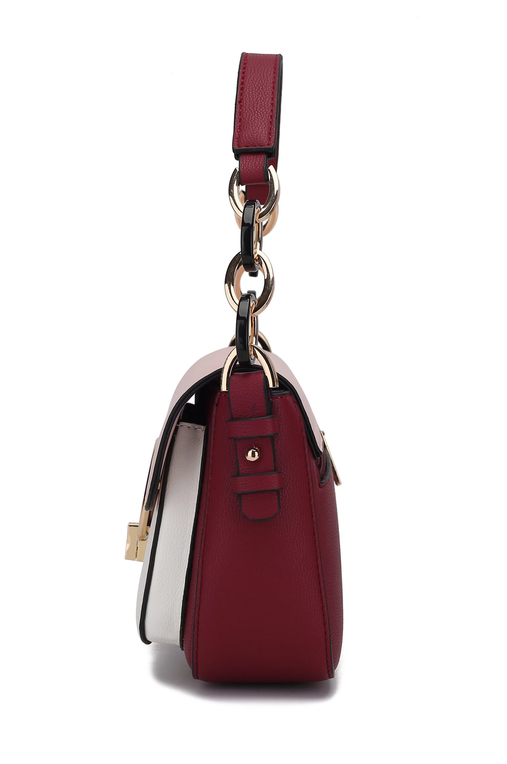 Coffee Cognac Faux Leather Flap Top Crossbody Bag G111541