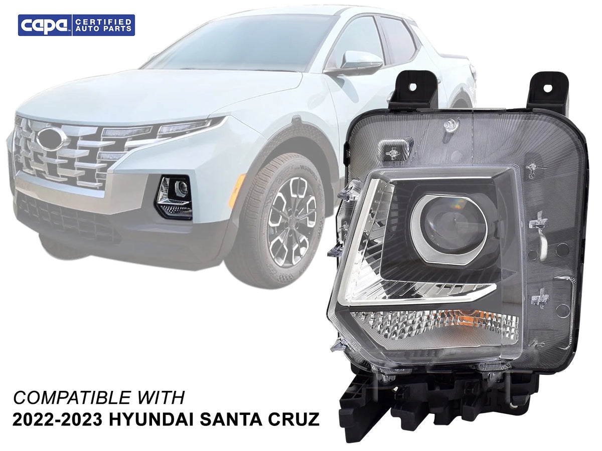 Replacement Head Lamp for Hyundai Santa Cruz Pick Up Driver Left Side U2702