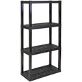 4-Tier Black Shelving Unit B53629