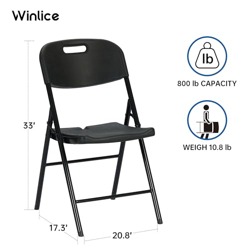 10 Pack 800 LBS White Folding Chairs M771878