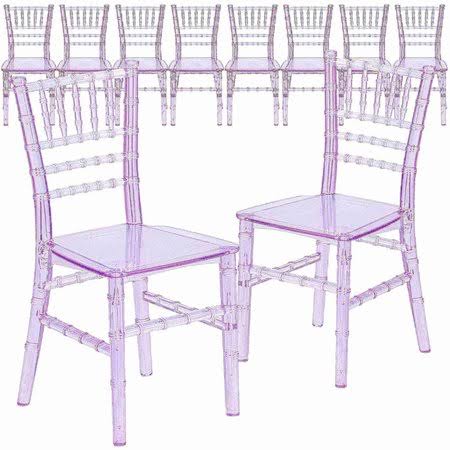 10 Pack Transparent Chiavari Chair B66826