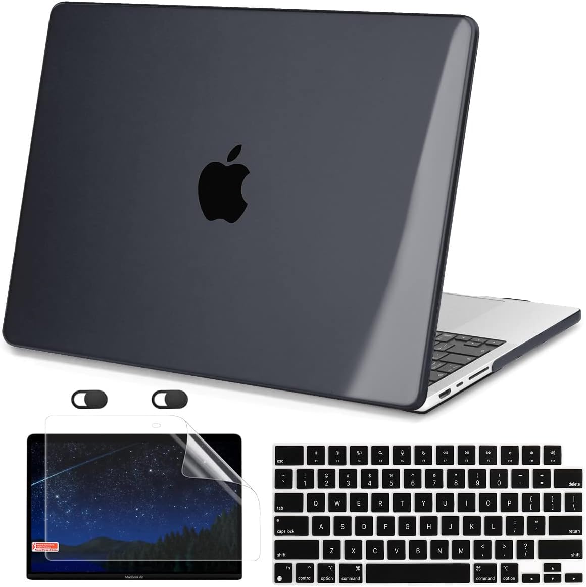16 Inch Plastic Hard Shell Case with Keyboard Skin & Screen Protector M958664
