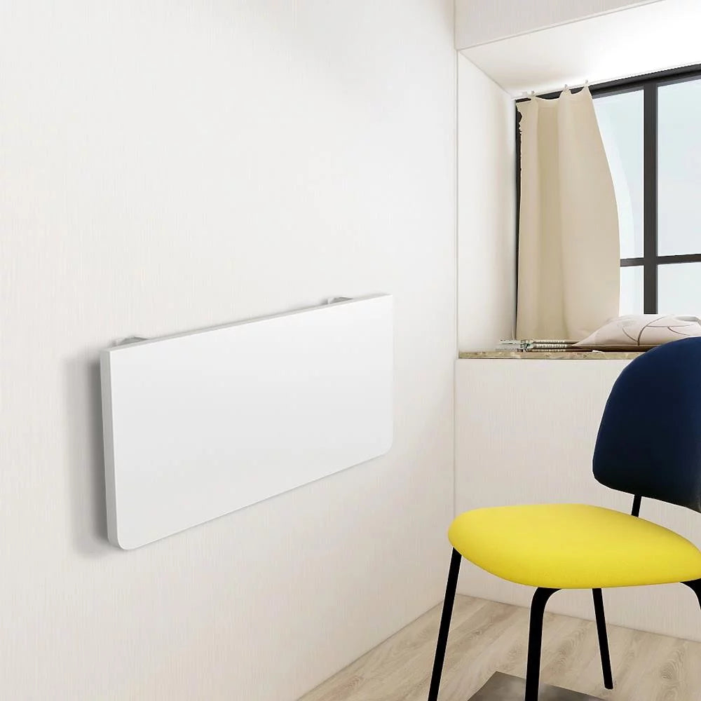 Wall-Mounted Drop-Leaf Folding Table White A3537