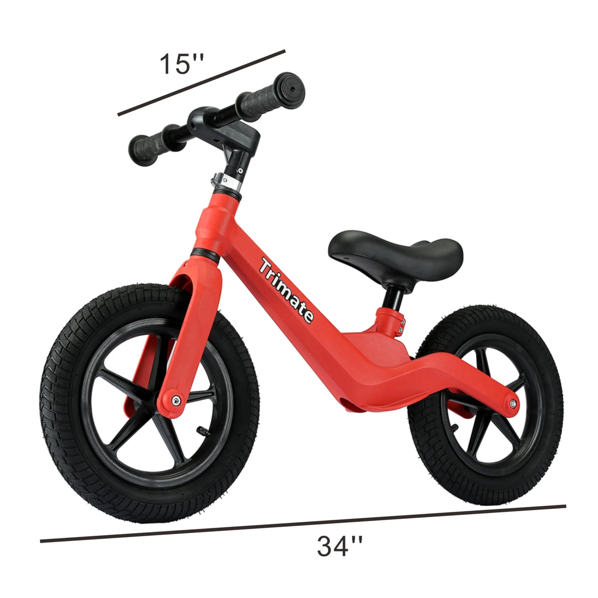 Red No Pedal Toddler Balance Bike 12 Inflated Tire Y61646