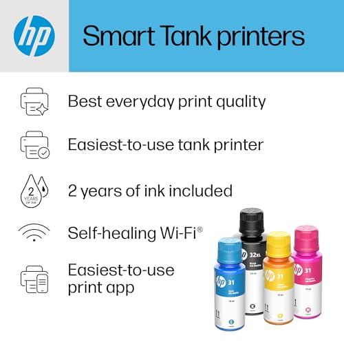Wireless All-in-One Ink-Tank Printer with Auto Document Feeder W767446