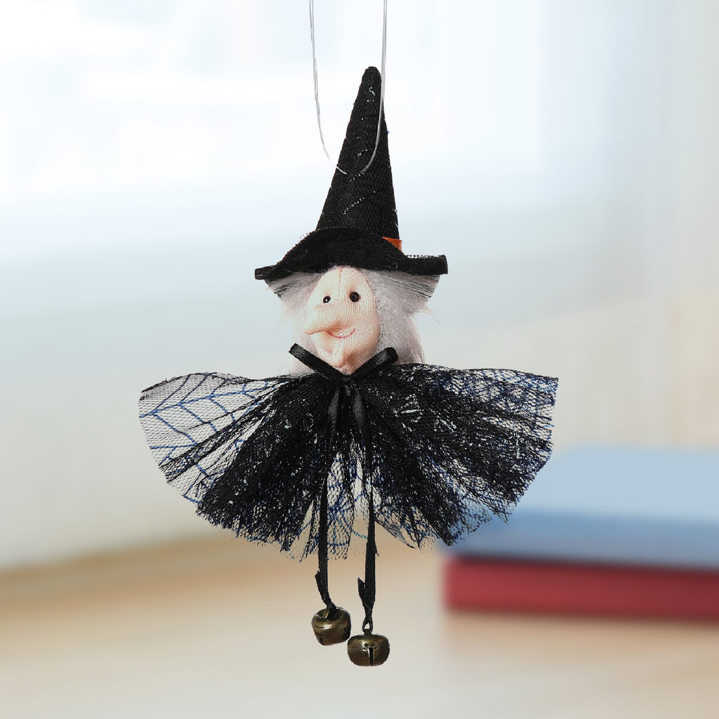 Pumpkin Witch Doll Halloween Cat Novelty Toy E19519